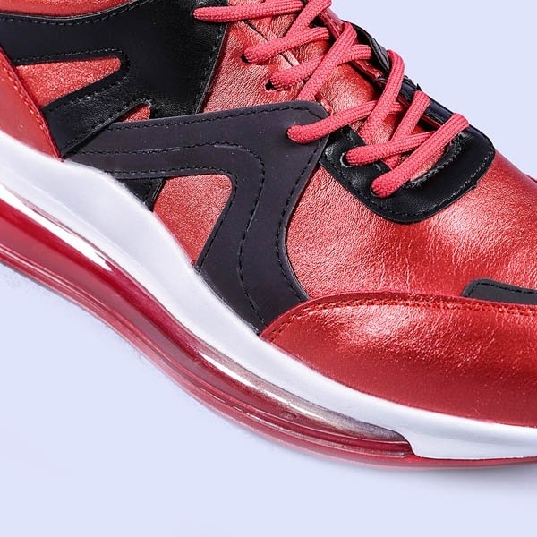 Γυναικεία αθλητικά παπούτσια Allegria κόκκινα, 2 - Kalapod.gr